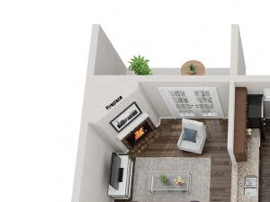 2Bd2Ba PINE Floor Plans 2Bd2Ba PINE Floor Plans at Brookdale on the Park, Naperville, IL, 60563